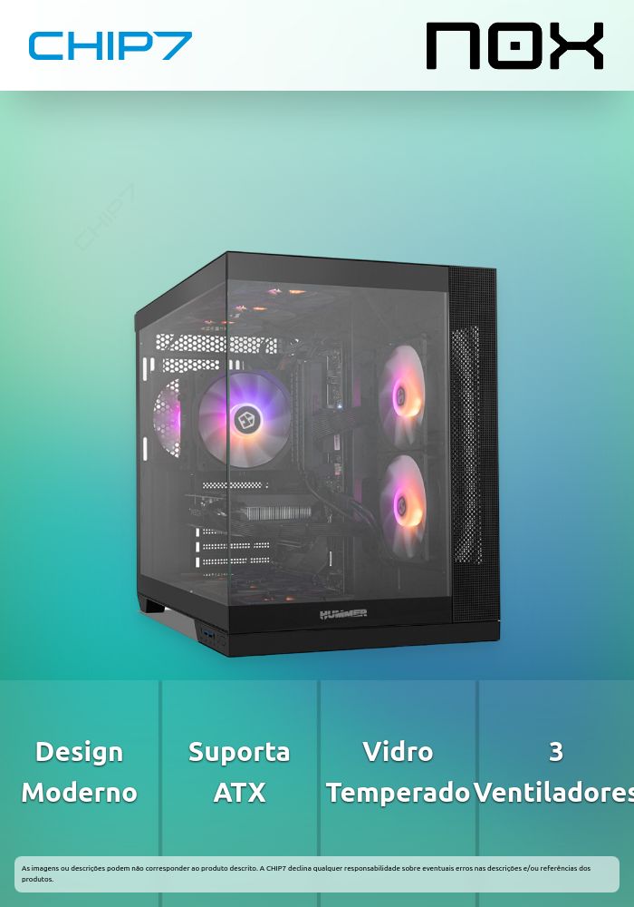 Nox Hummer Astra Neo Black - Caixa ATX
