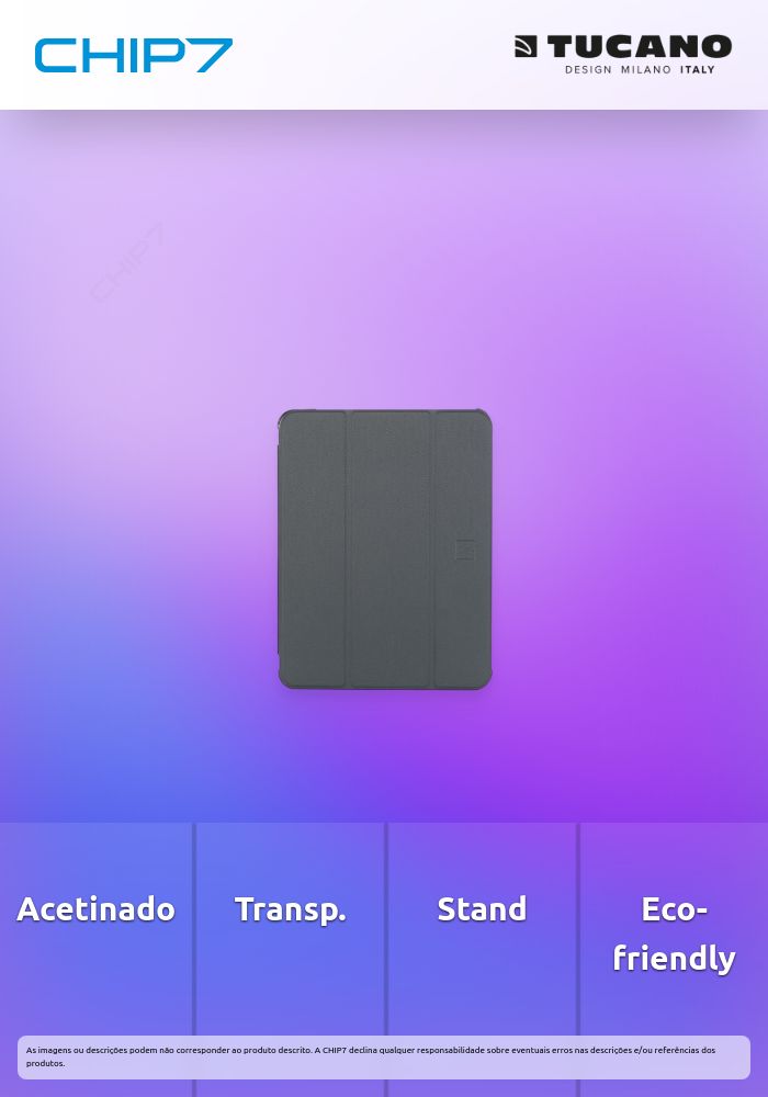 Capa Tucano Satin iPad Pro 11'' 5ª Geração (Azul Preta)