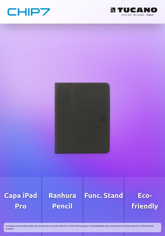 Capa Tucano Up Plus iPad Pro 11'' 5ª Geração (Preta)
