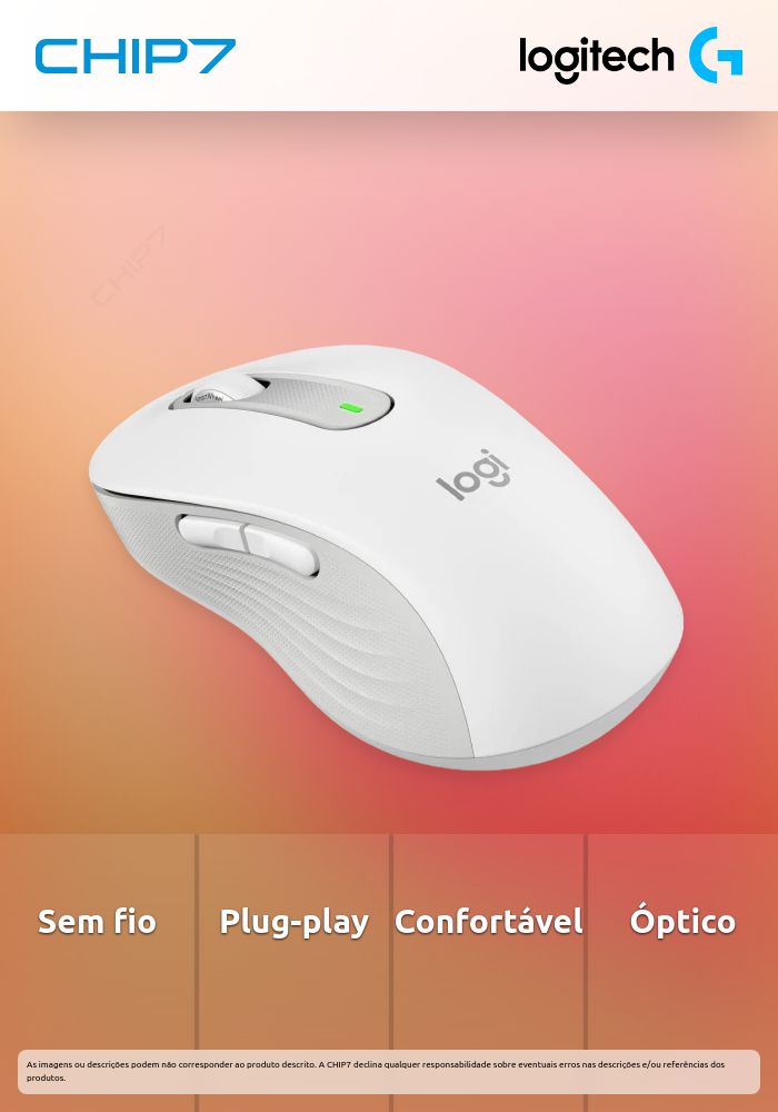 Rato Óptico Logitech Signature M650 Wireless 2000DPI Branco