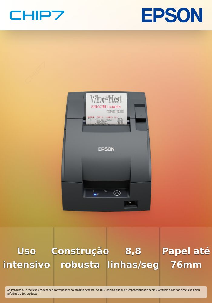 TM-U220IID (102): Serial, PS, EDG  - válido até final de stock das unidades pré-estabelecidas para a promoção