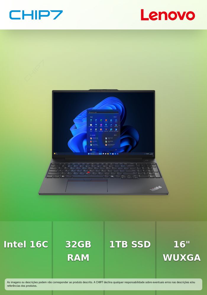 Portátil Lenovo - Intel Ultra 7 155H / 32GB RAM / 1TB SSD / 16