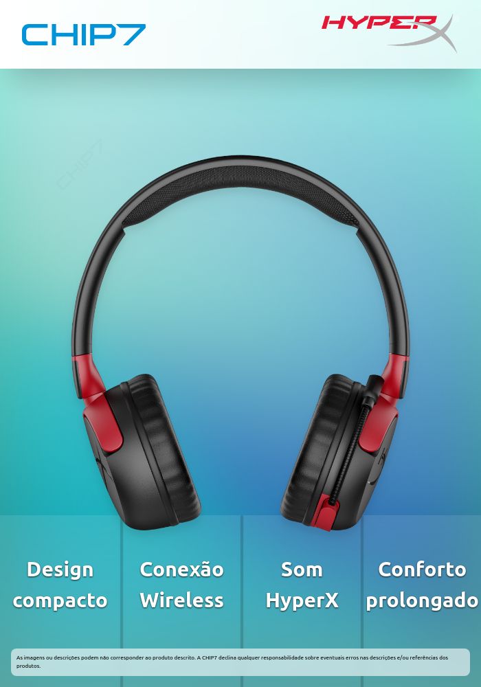 Headset Wireless HyperX Cloud Mini Preto