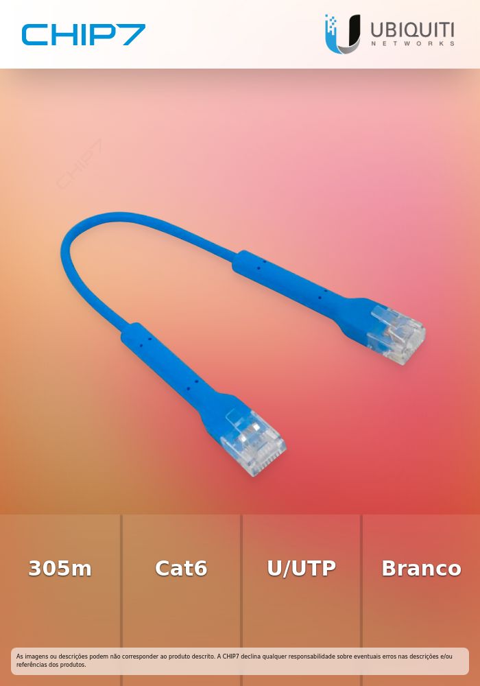 UNIFI PATCH CABLE WITH BENDABLE BOOTED RJ45, 0.1M, BLUE