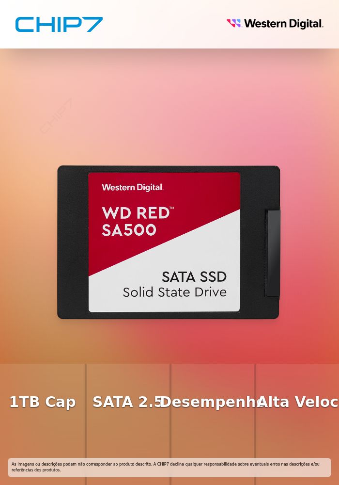 1TB SSD Disco Interno Western Digital Red SA500 SATA 2.5