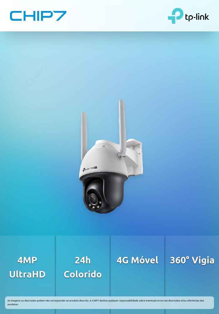 Câmara de Vigilância Exterior TP-Link VIGI Pan / Tilt C540-4G 4mm