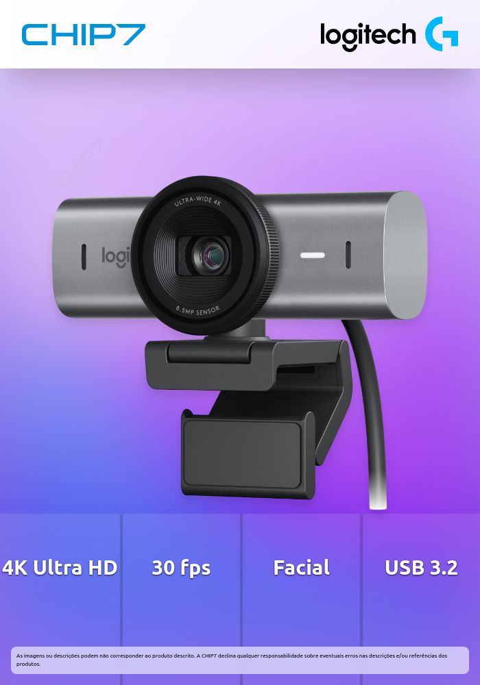 Webcam Logitech MX Brio 4K UHD USB Type-C Graphite