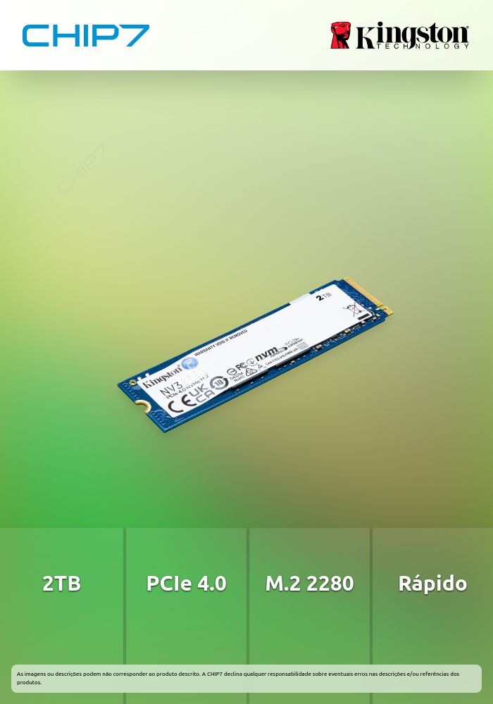2TB NV3 M.2 2280 PCIe 4.0 NVMe SSD