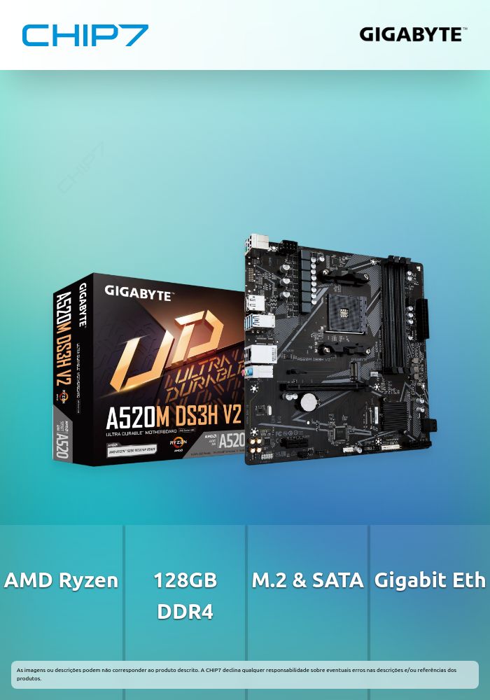 Motherboard Gigabyte A520M DS3H V2 CHIP7