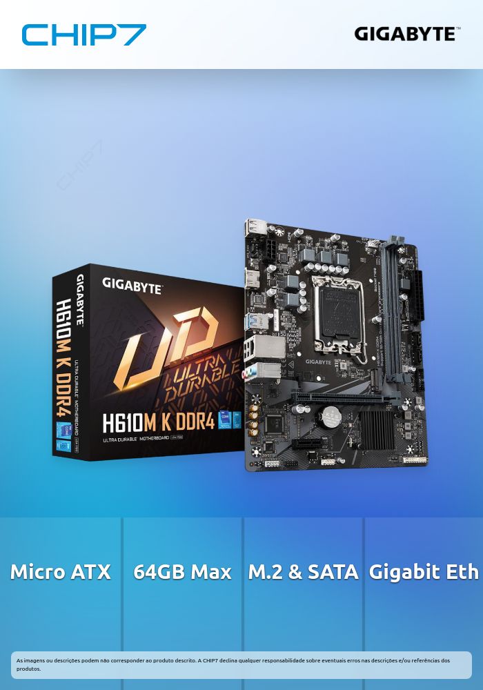 Motherboard Gigabyte H610M K DDR4