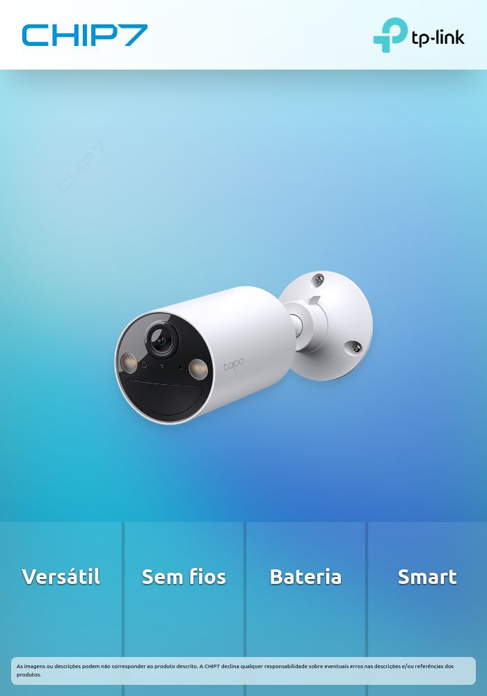 TP-LINK CAM SEGUR INTELIGENTE WI-FI INTERIOR/EXTERIOR COM BATERIA