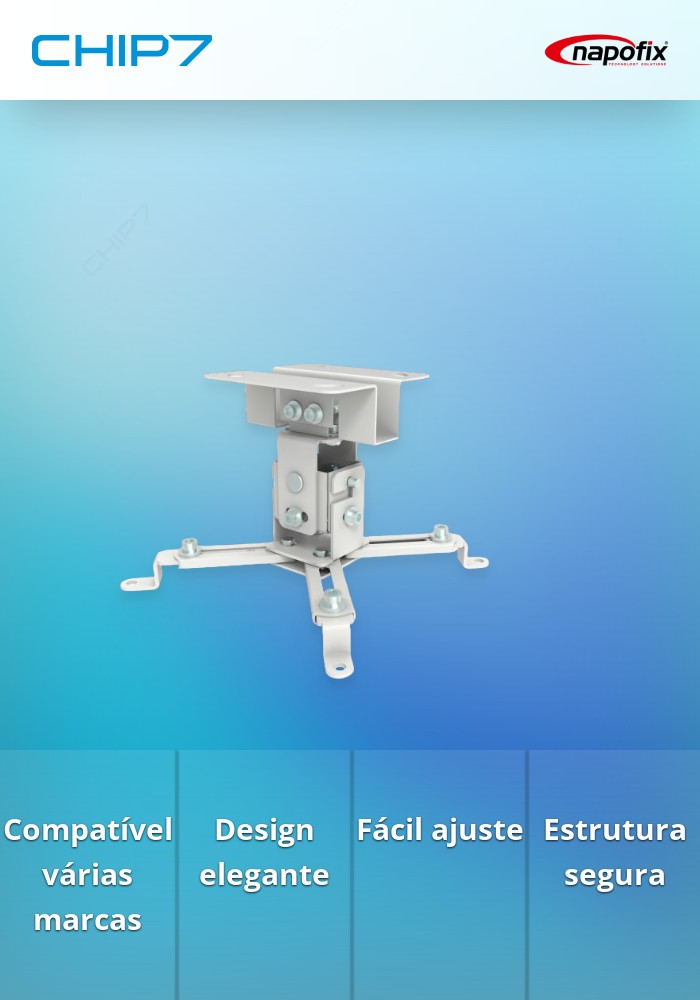 Suporte Tecto NAPOFIX projector 340 branco