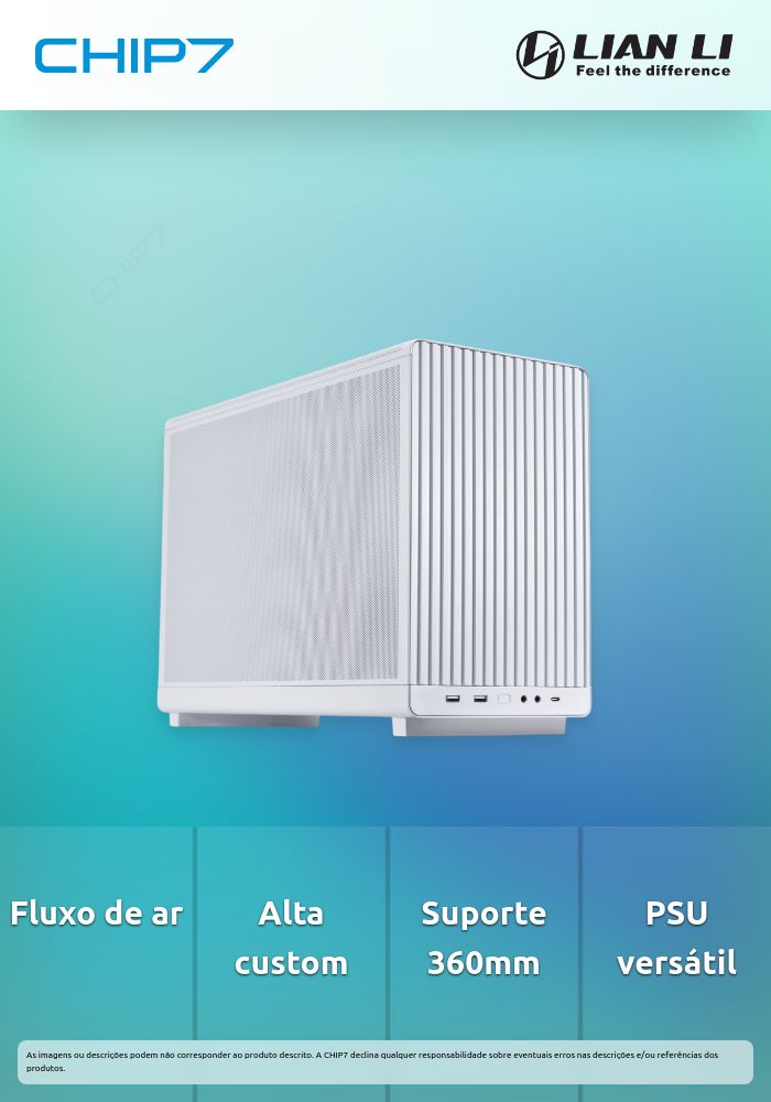 Caixa Micro-ATX Lian Li x Dan Cases A3 Branca