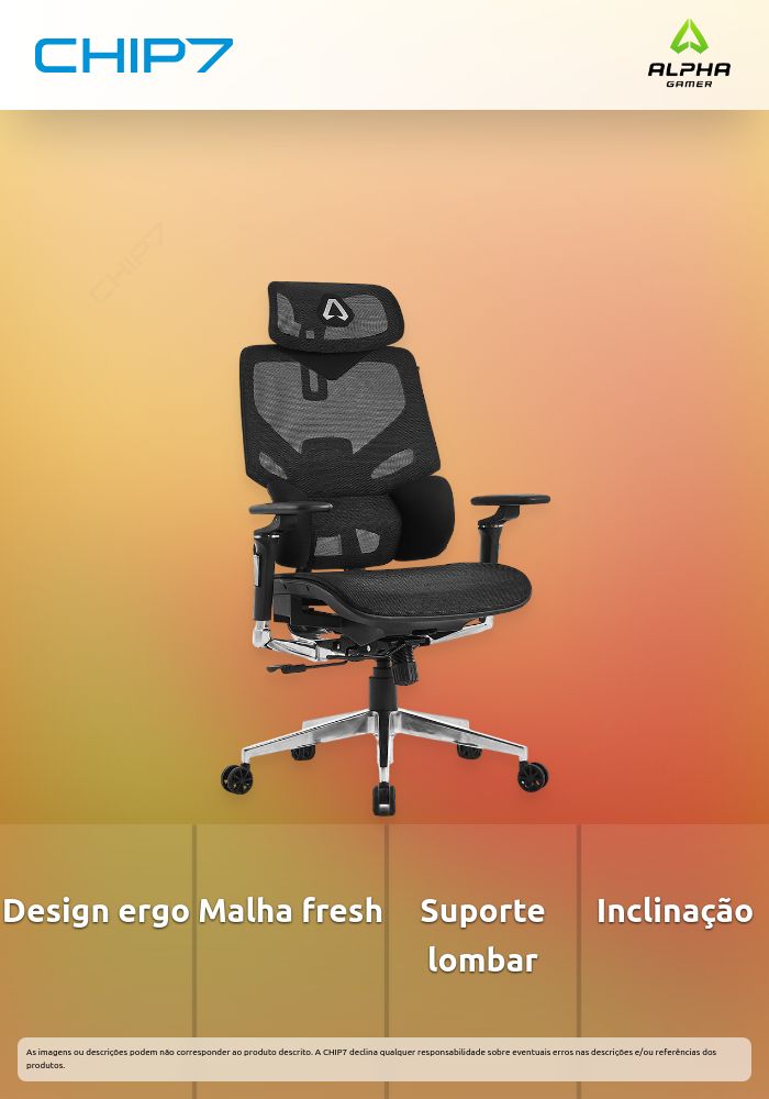 Alpha Gamer Astrid - Cadeira em Malha