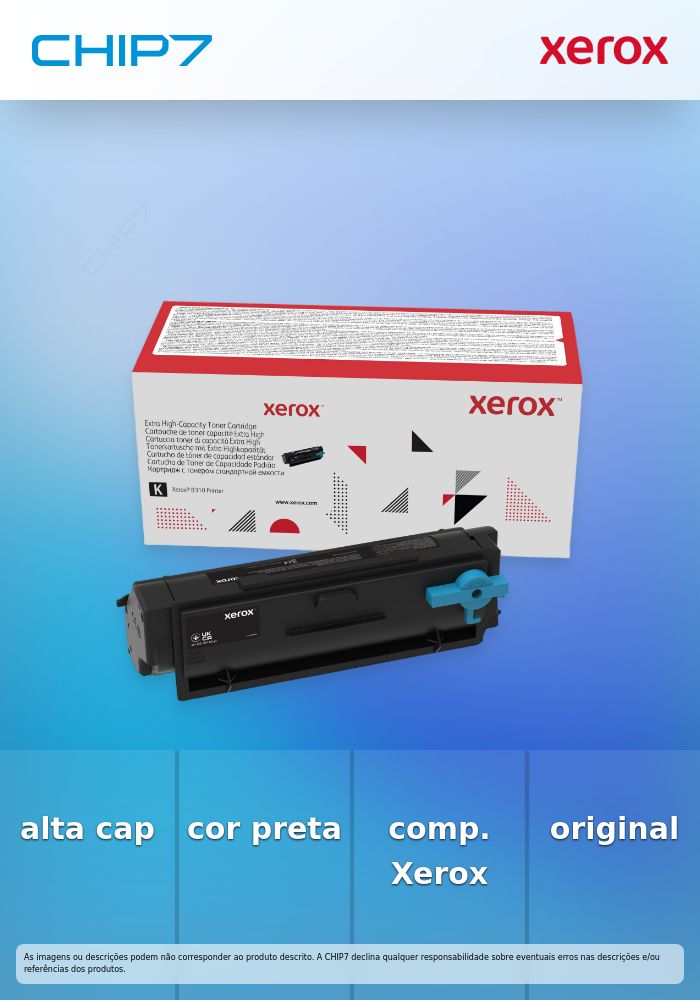 Xerox - Capacidade Extra Elevada - preto - original - cartucho de toner - para Xerox B305, B310, B315