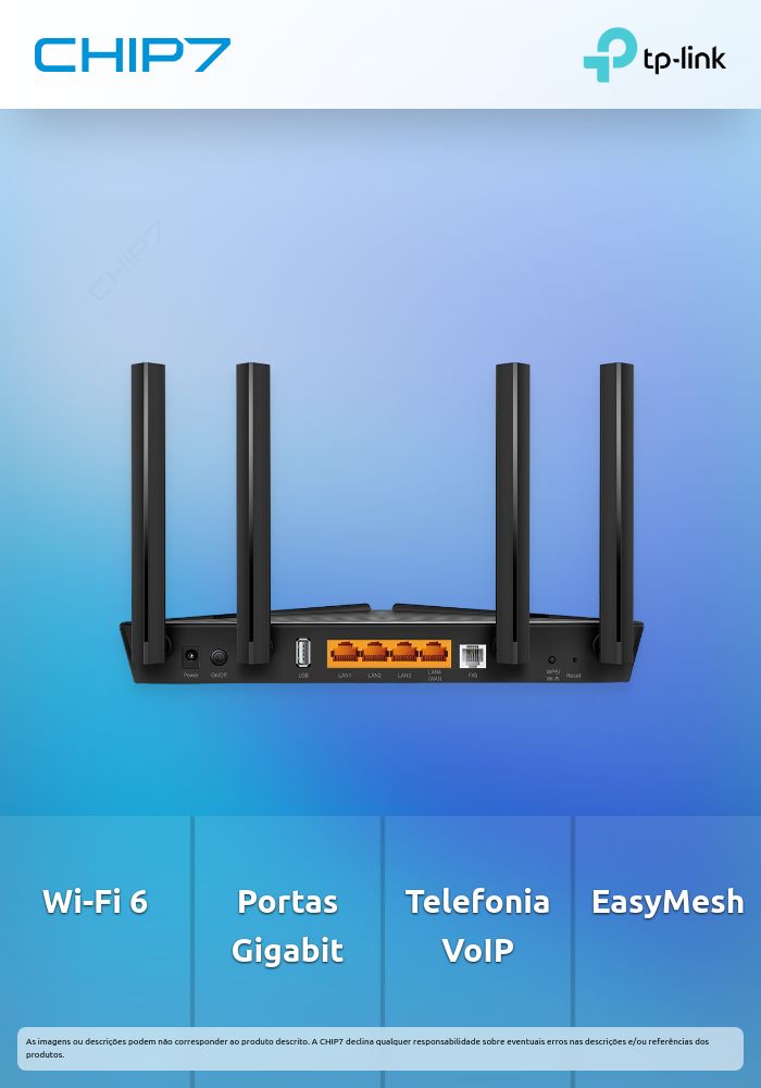 Router TP-Link Wireless AX1800 XX230v Dual-Band Gigabit VoIP GPON WiFi 6