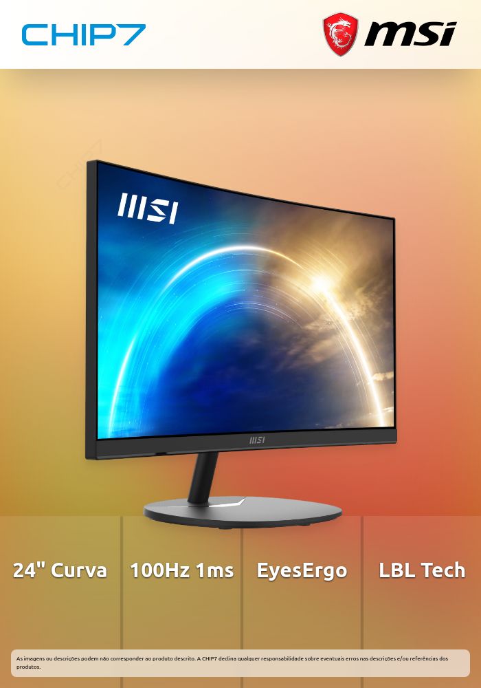 Monitor MSI PRO MP2412C 24\