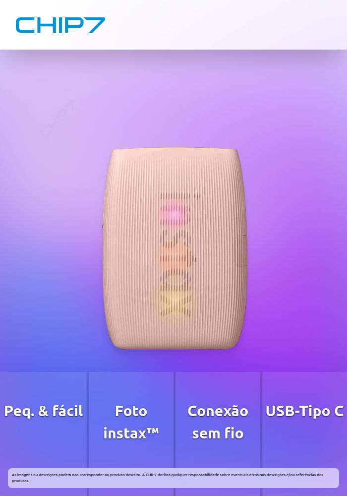 Impressora Instantânea Fujifilm Instax Mini Link 3 Rosa