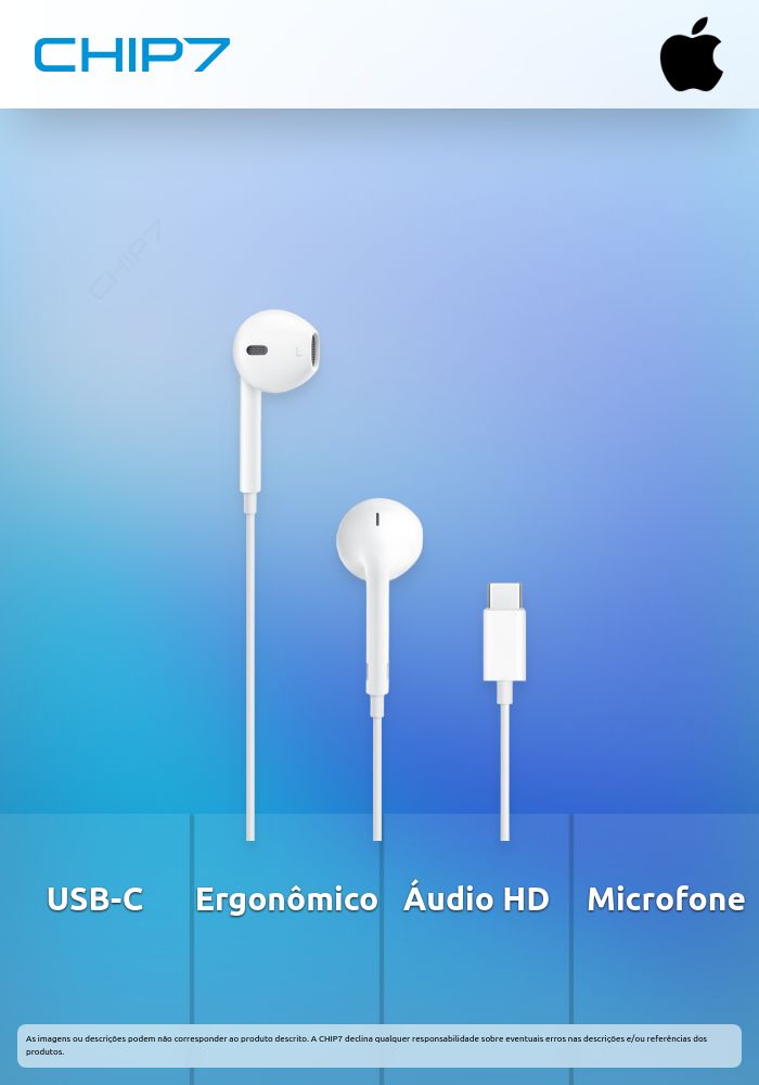 Auriculares Apple EarPods com USB-C