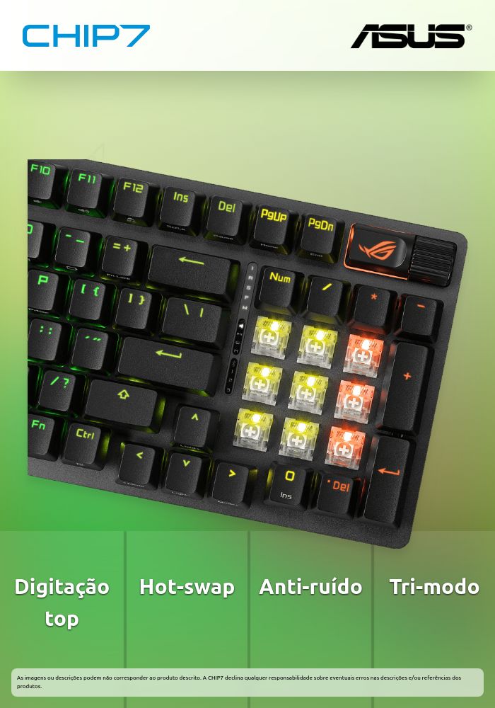 Teclado ROG Strix Scope II 96 Wireless (X901 STRIX SCOPE II 96 WL/NXSW/US/PBT)