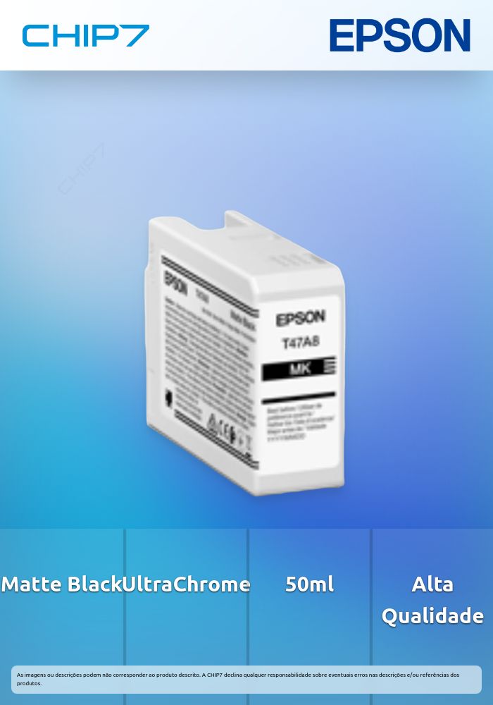 Singlepack Matte Black T47A8 UltraChrome Pro 10 ink 50ml