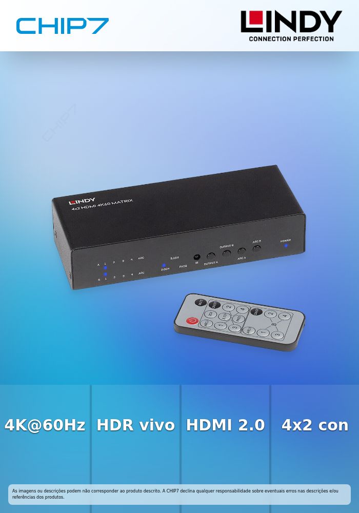 4X2 HDMI 2.0 18G MATRIX SWITCH
