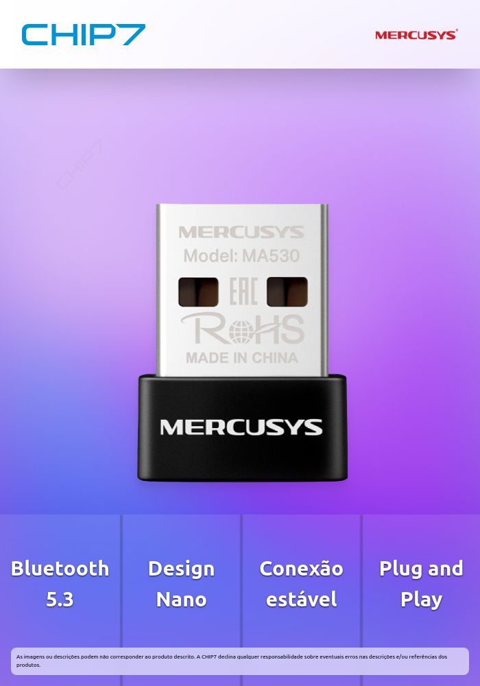 Adaptador MERCUSYS USB BLUETOOTH 5.3 NANO