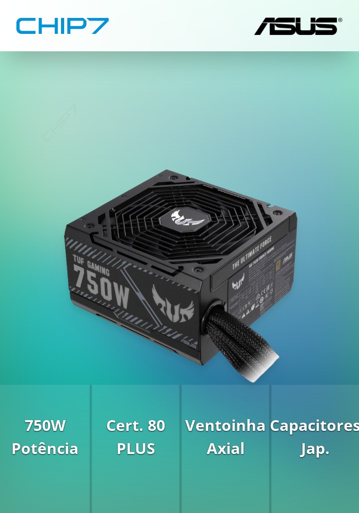 TUF-GAMING-750B - 750W Fonte de Alimentação ATX Preto