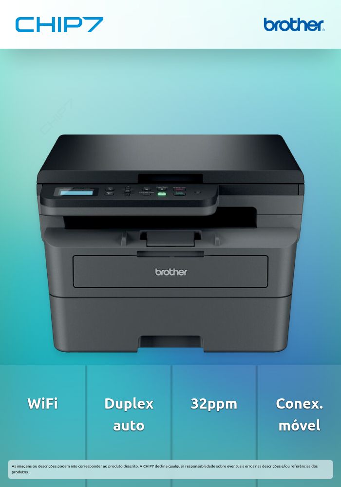 Impressora Multifunções Brother Laser Monocromática DCP-L2627DWE