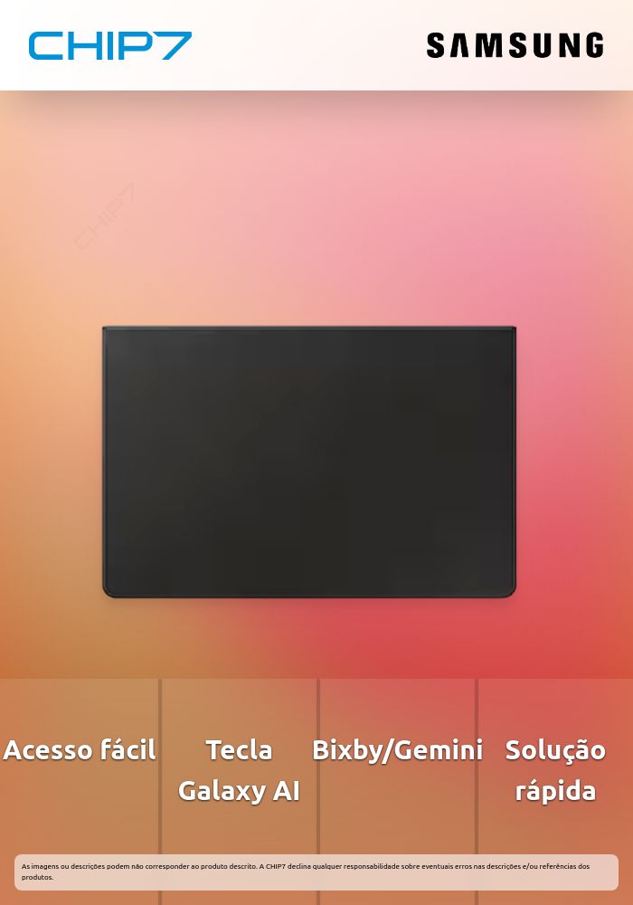 Capa Teclado Samsung Slim Tab S10+/S9+ Preta