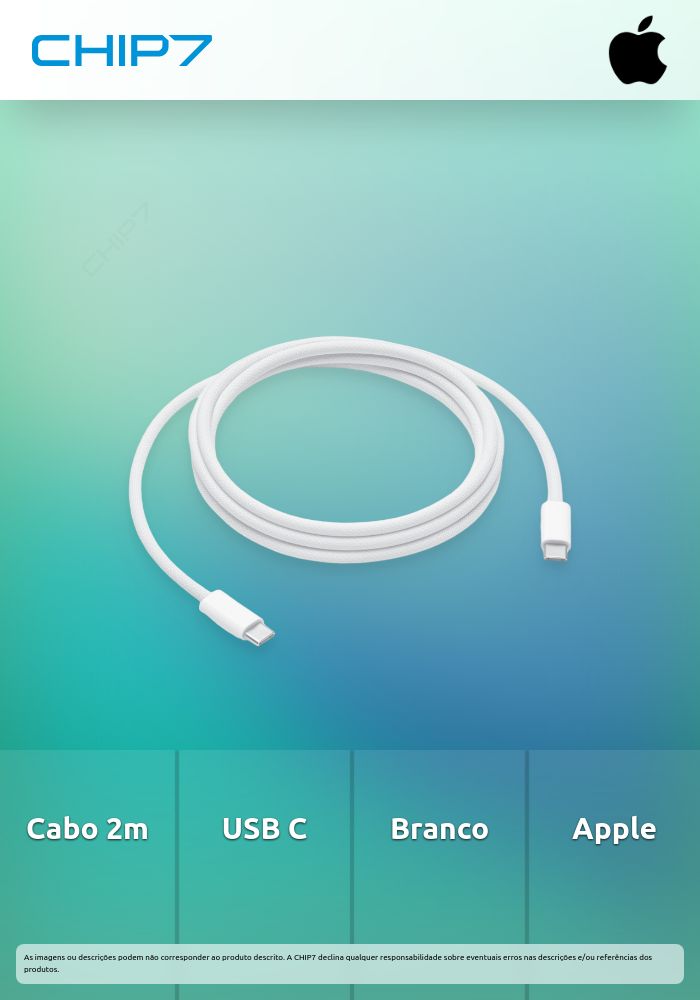 Cabo de carregamento Apple USB‑C 240W 2m