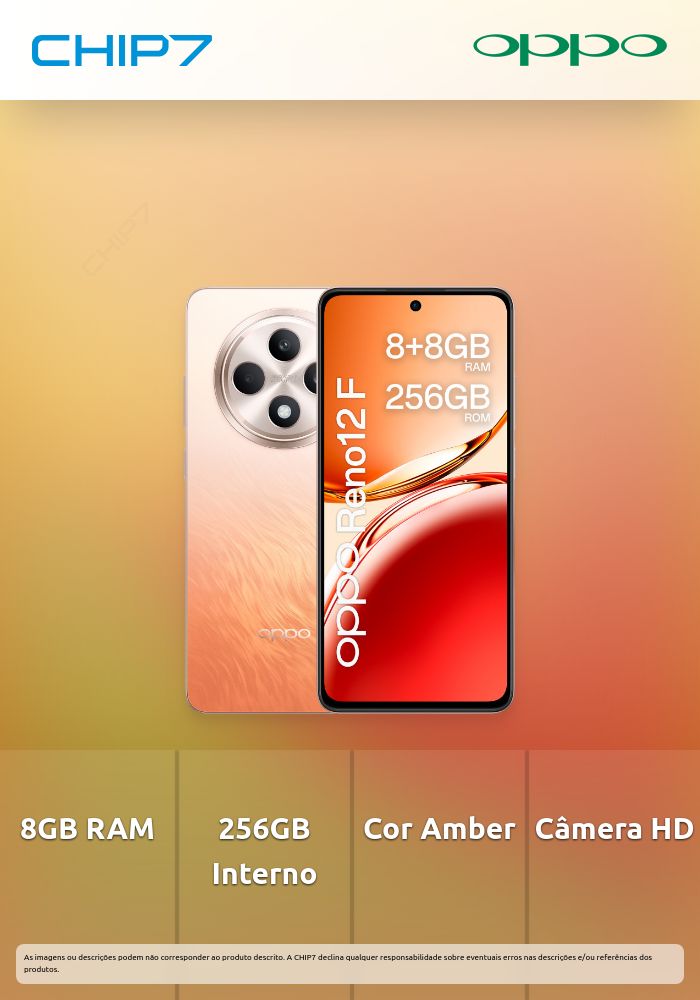 Smartphone Oppo RENO 12 F 4G 8/256GB - Amber Orange