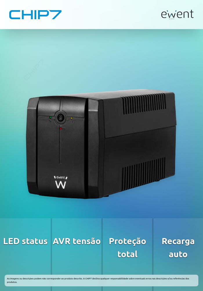 UPS EWENT 1300VA 720W LINE INTERACTIVE 3x SCHUKO