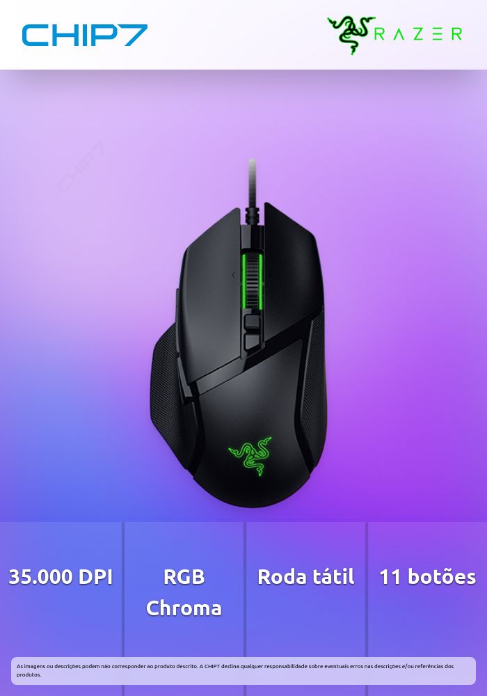 Rato Gaming Razer Basilisk V3 35K