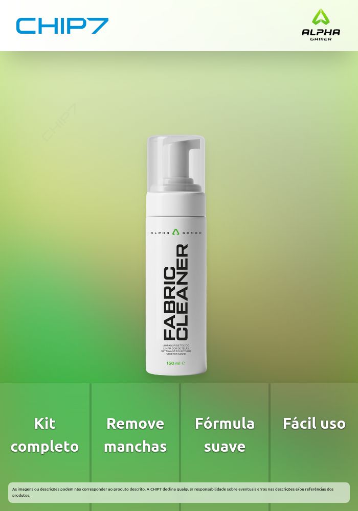 Alpha Gamer Fabric Kit Limpeza para Tecido