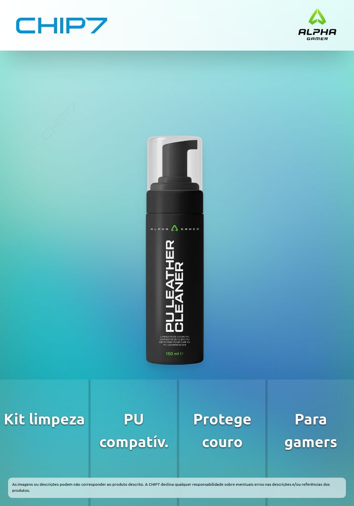 Alpha Gamer Leather Cleaner Kit Limpeza para PU