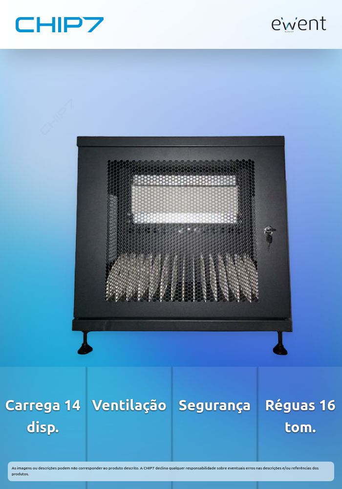 Armário de Carregamento Ewent para 14 Portáteis / Tablets / Smartphones