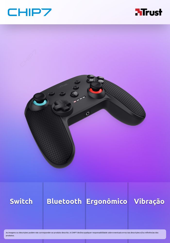 Gamepad TRUST GXT1246 MUTA BT para Nintendo Switch - Preto
