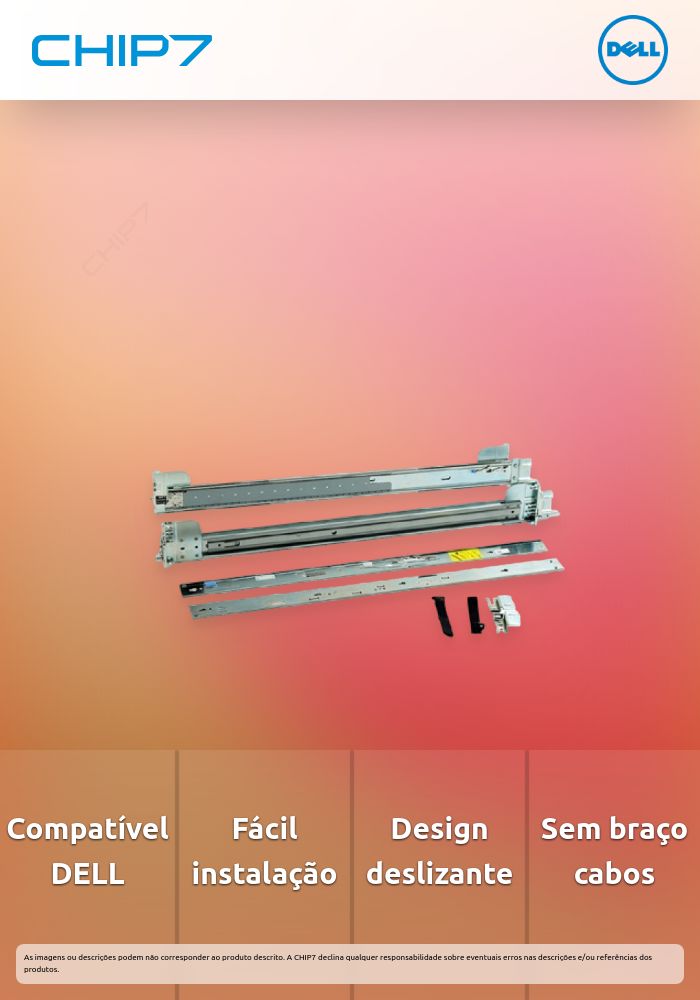 DELL CP READYRAILS SLIDING RAILS WITHOUT CABLE MANGM ARM CHIP7