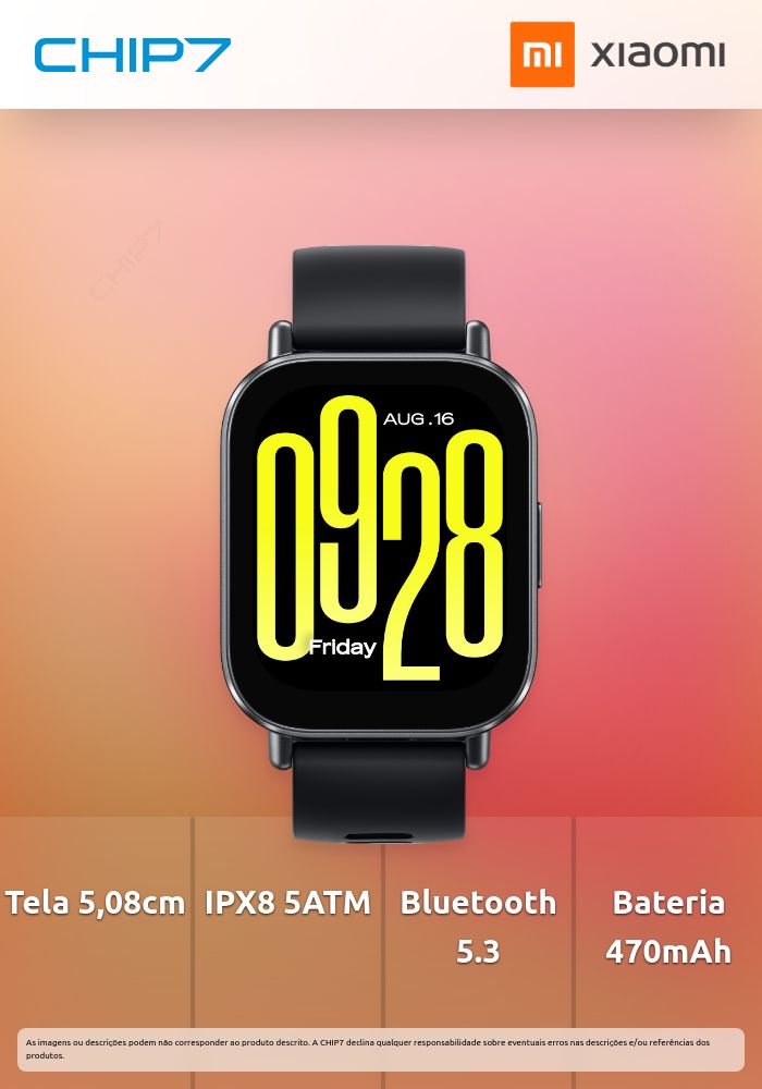 Smarwatch Xiaomi Redmi Watch 5 Active Preto
