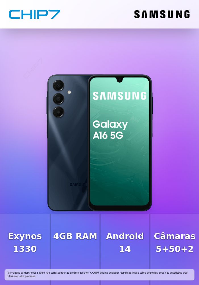 Smartphone Samsung Galaxy A16 5G / Dual Sim / 4GB / 128GB / 6.7