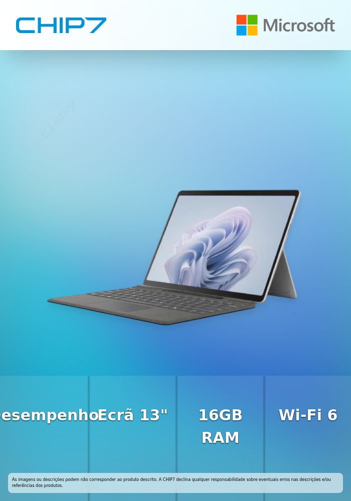 Microsoft Surface Pro X for Business - Tablet - Intel Core Ultra 5 - 135U / até 4.4 GHz - Win 11 Pro - Intel Graphics - 16 GB RAM - 256 GB SSD - 13