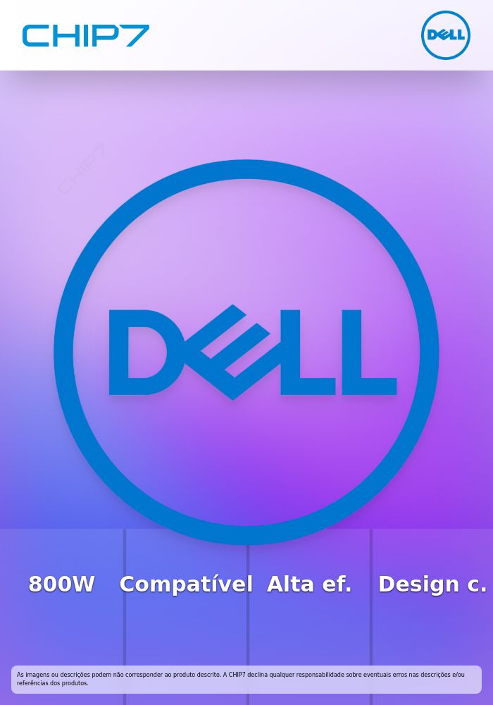Fonte de Alimentação DELL 800W 450-BBLR