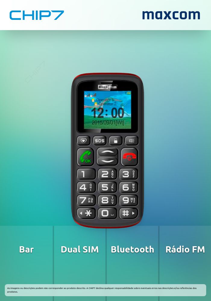 MAXCOM PHONE 2G DUAL SIM 1.8