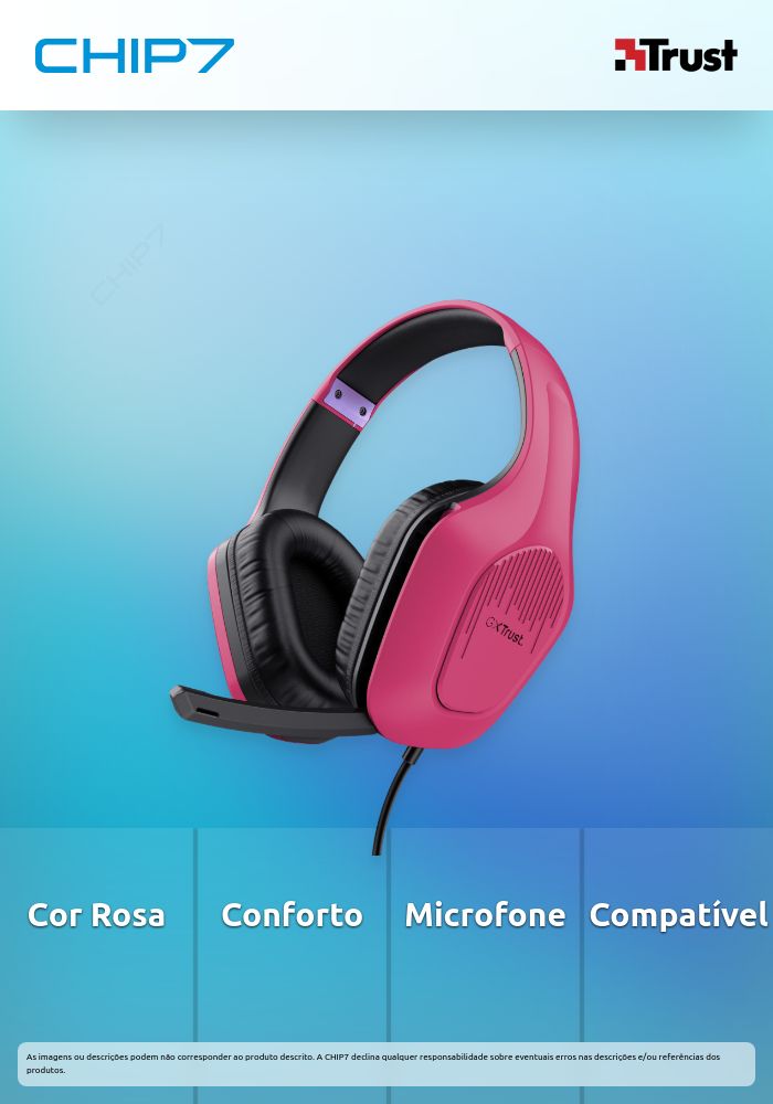 HEADSET TRUST GXT415P ZIROX PINK - 24992