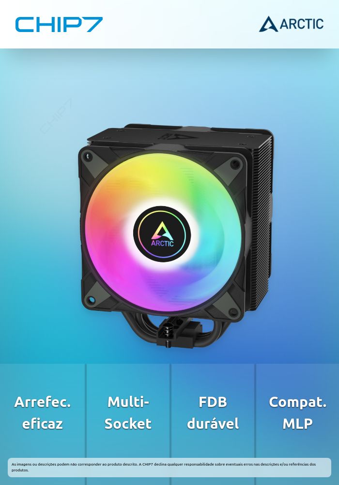 Cooler CPU Arctic Freezer 36 ARGB Black - 120mm