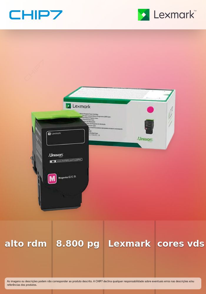 LEXMARK TONER MAGENTA PROG RET 8.8K