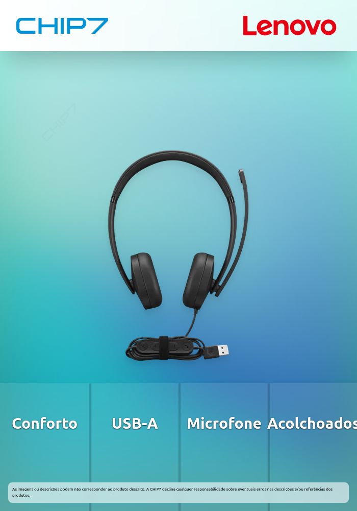 Lenovo USB-A Wired Stereo Headset Gen2