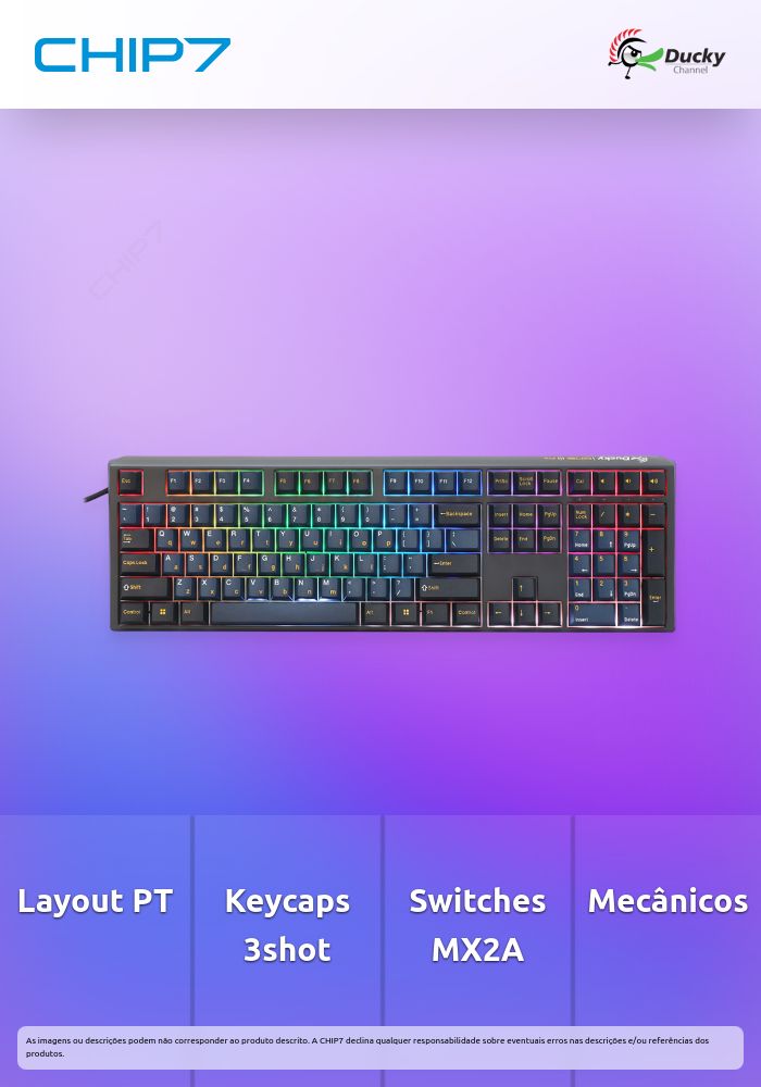 Teclado Mecânico Ducky ONE 3 Pro Nazca Line 100% RGB 8K Polling Rate MX2A-Brown (PT)