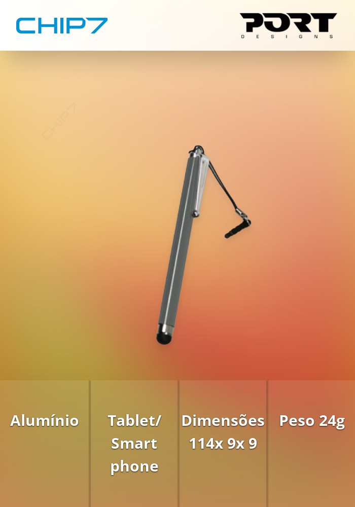 PORT STYLUS PEN TABLET - SILVER